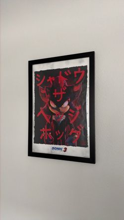 Sonic the Hedgehog 3 Shadow Framed Movie Poster