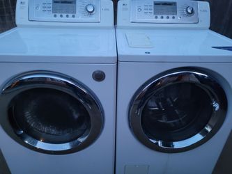 LG washer and gas dryer set large capacity front load