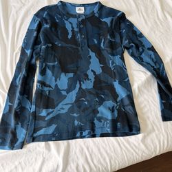 Lacoste Blue Pattern Long Sleeve Shirt – Men’s