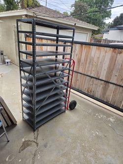 6' Metal shelf organizer