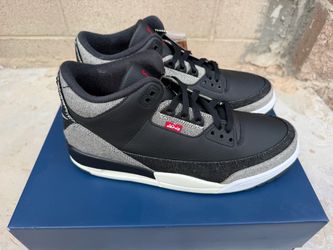 Jordan 3 Levi’s black size 10.5
