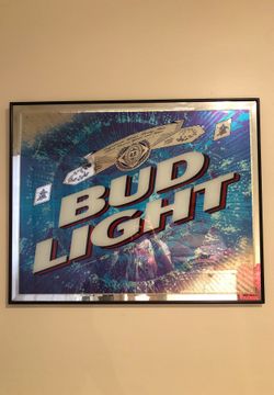 Bud light and margarita signs