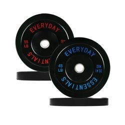 NEW Flexwave 200LB Olympic Bumper Plate Set 2” Rubber Bumper Plates 44LB 55LB Pair