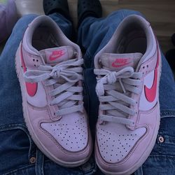 Pink dunks size 6