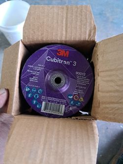 3M CUBITRON 3 Abrasive Cut-Off Wheel: Type 1, 4" x 1/8" x 3/8", Ceramic, 36 Grit