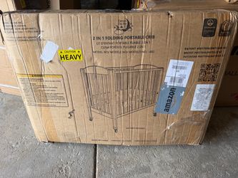 Dream On Me 2-in-1 Folding Portable Crib