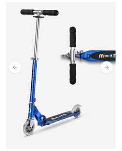 Micro Scooter Blue Foldable Kick Scooter