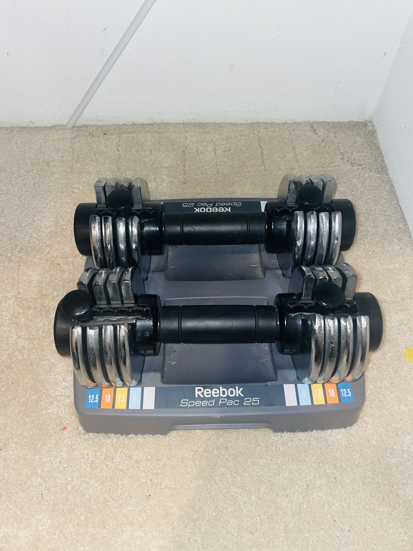 Reebok weights Speed Pac 25 Adjustable Dumbbells 