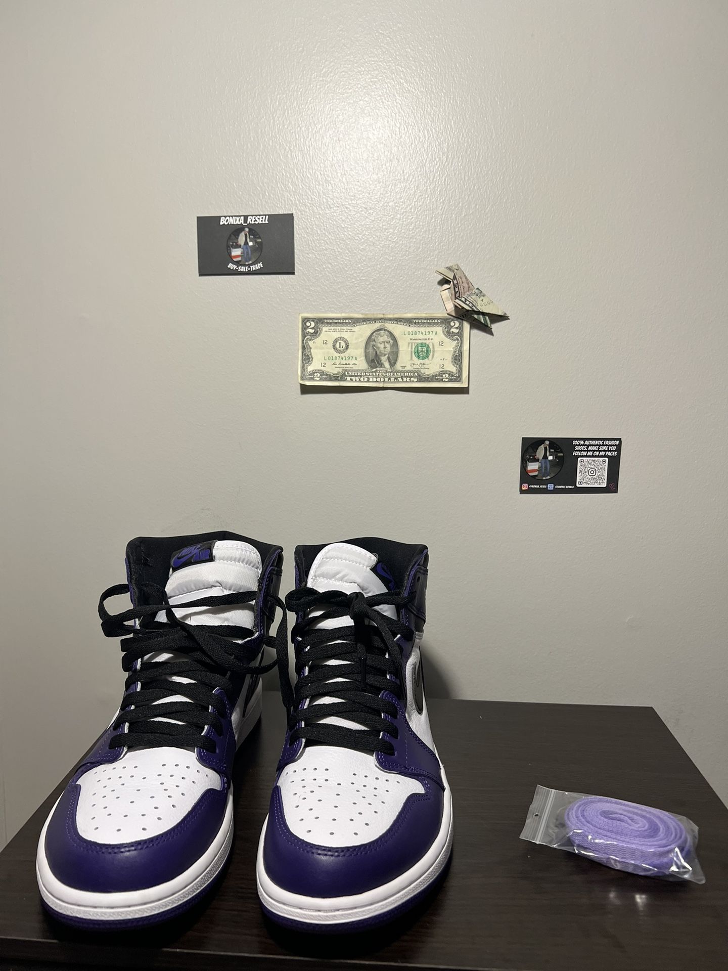 Jordan 1 Court Purple