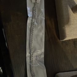 Stainless steel double layer bracelet