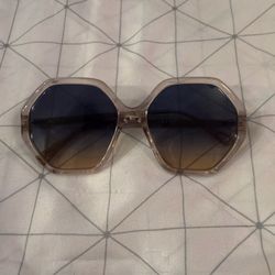 Chloé ESTHER CH0008S Grey Pink Crystal/Blue To Peach Shaded (002) Sunglasses