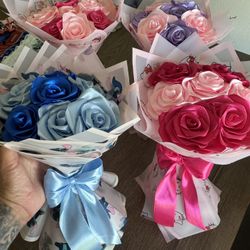 Mini Ribbons Flower Bouquet 