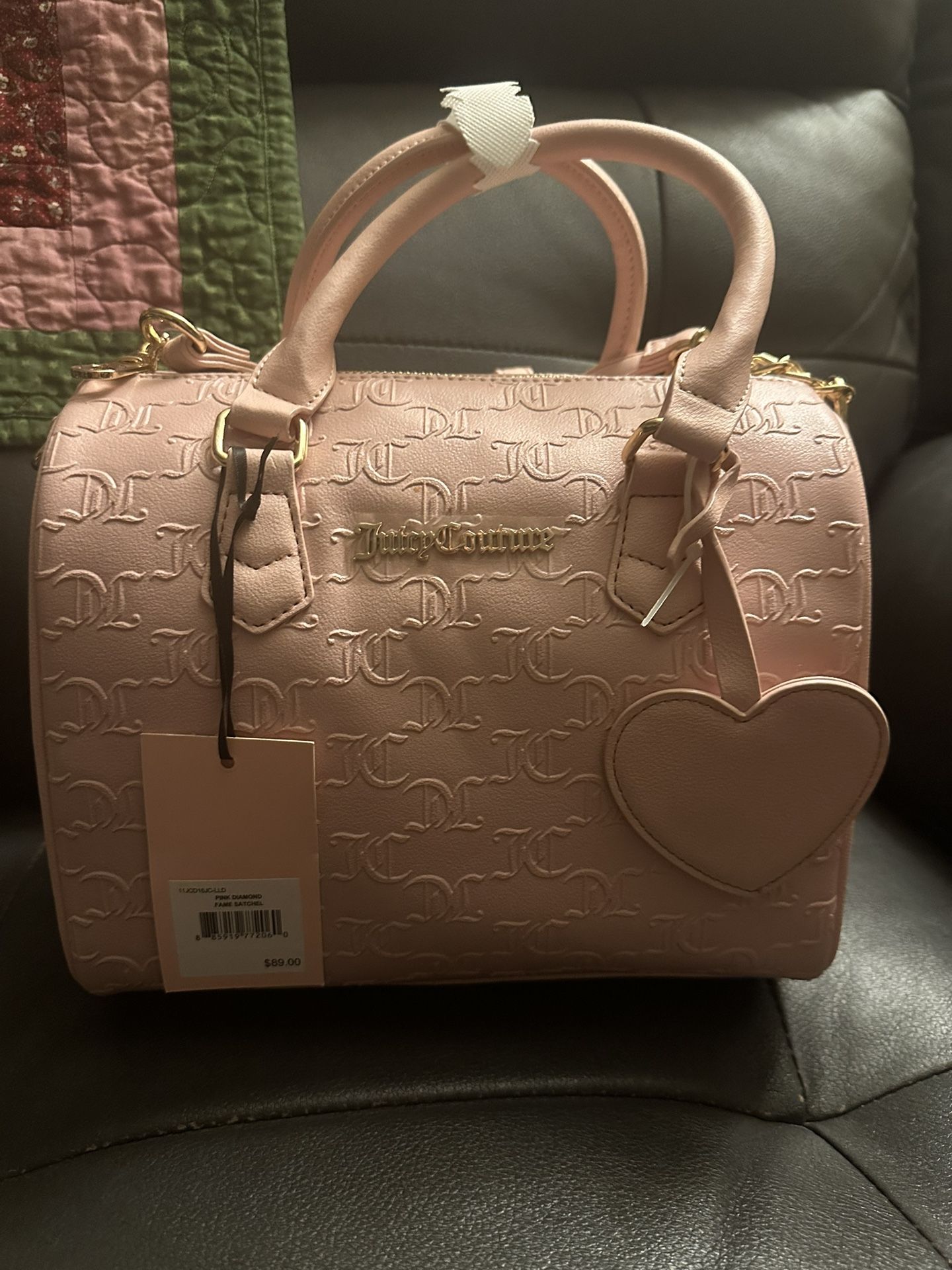 Juicy Couture Women's Fame Satchel, Spacious Handbag with Adjustable Shoulder Strap & Top Handle