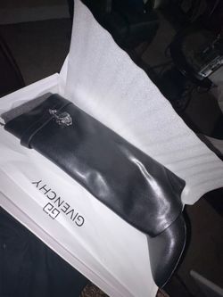 Givenchy Shark-Lock style knee-high boots