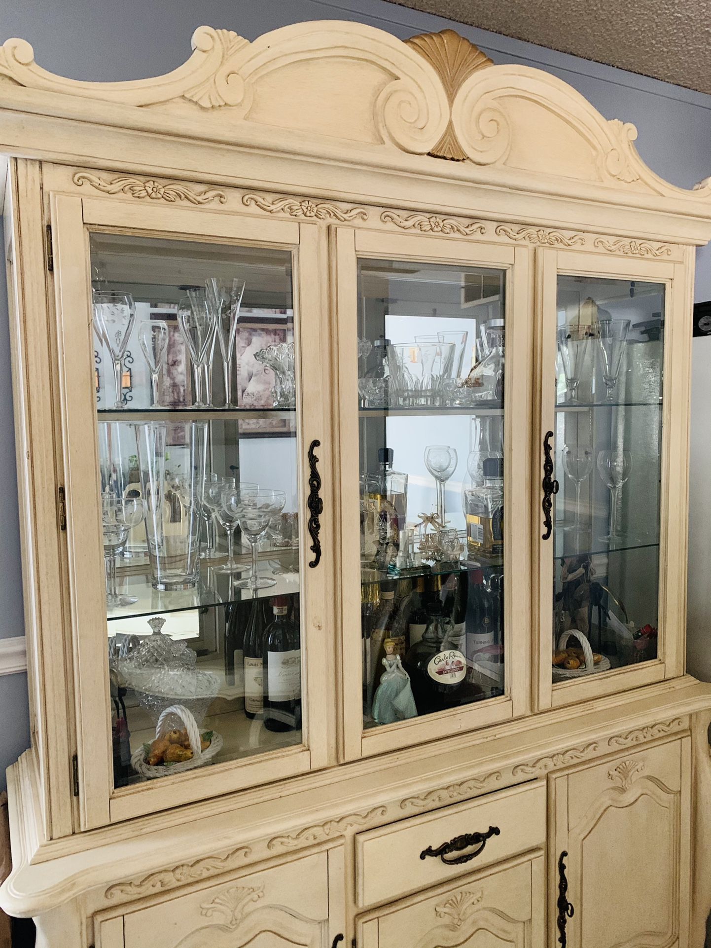 China Cabinet and Dining Set