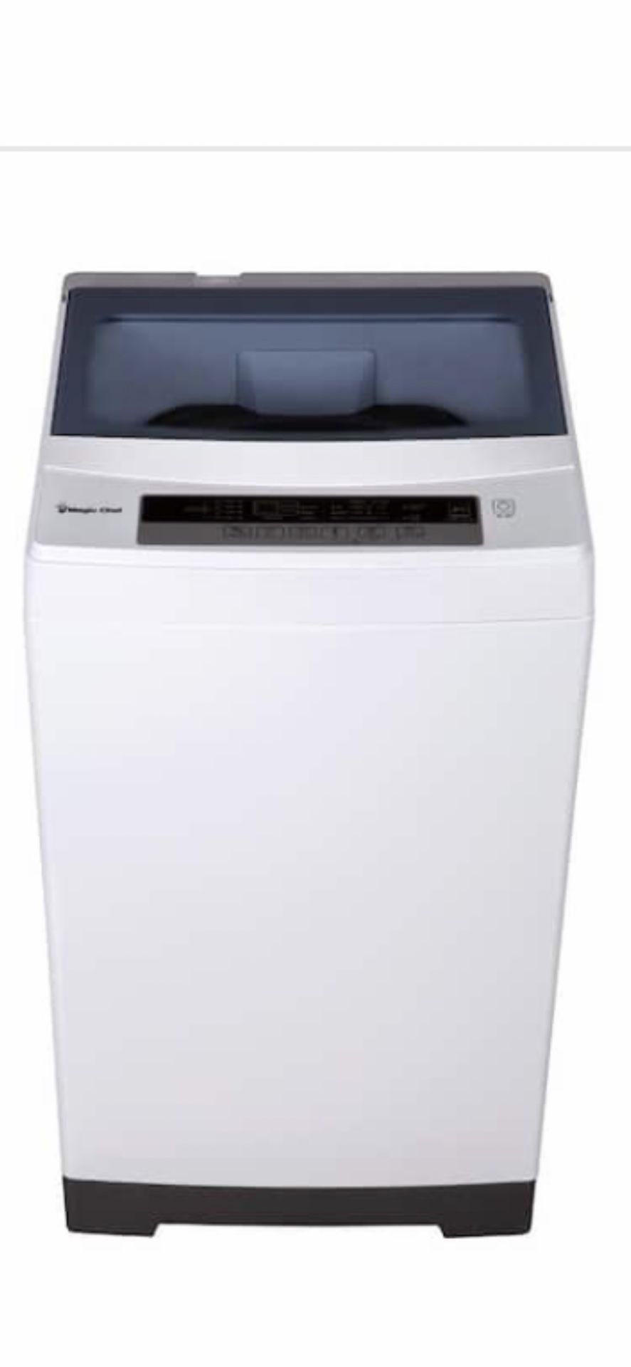 Magic Chef 1.6 cu. ft. Compact White Top Load Washing Machine, Portable with Stainless Steel Tub