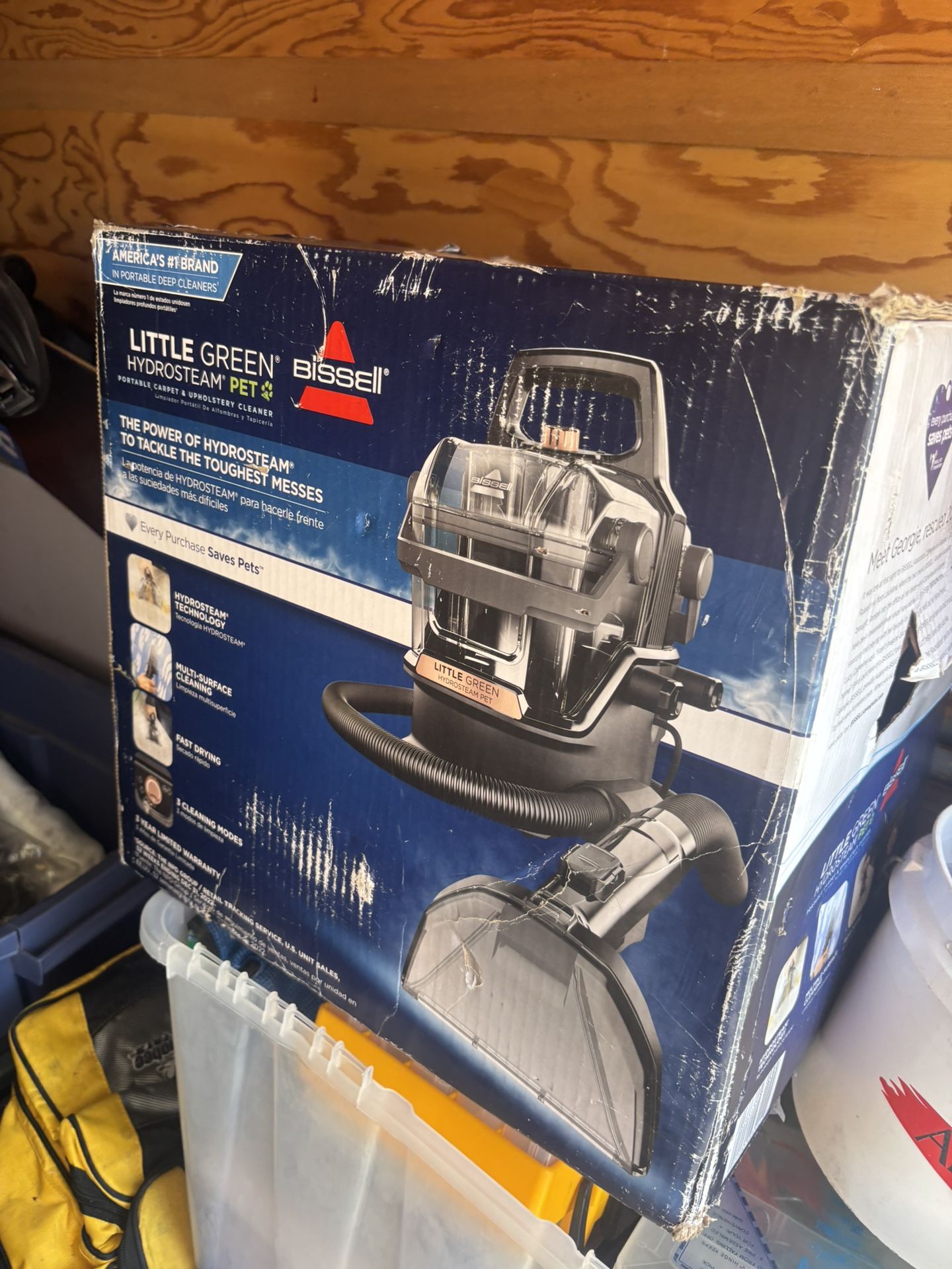 BISSEL GREEN HYDRO STEAM CLEANER NEW