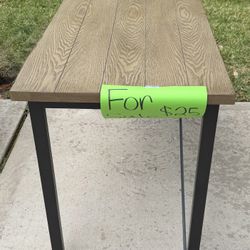 Bennett Industrial Style Writing Desk with Metal Frame