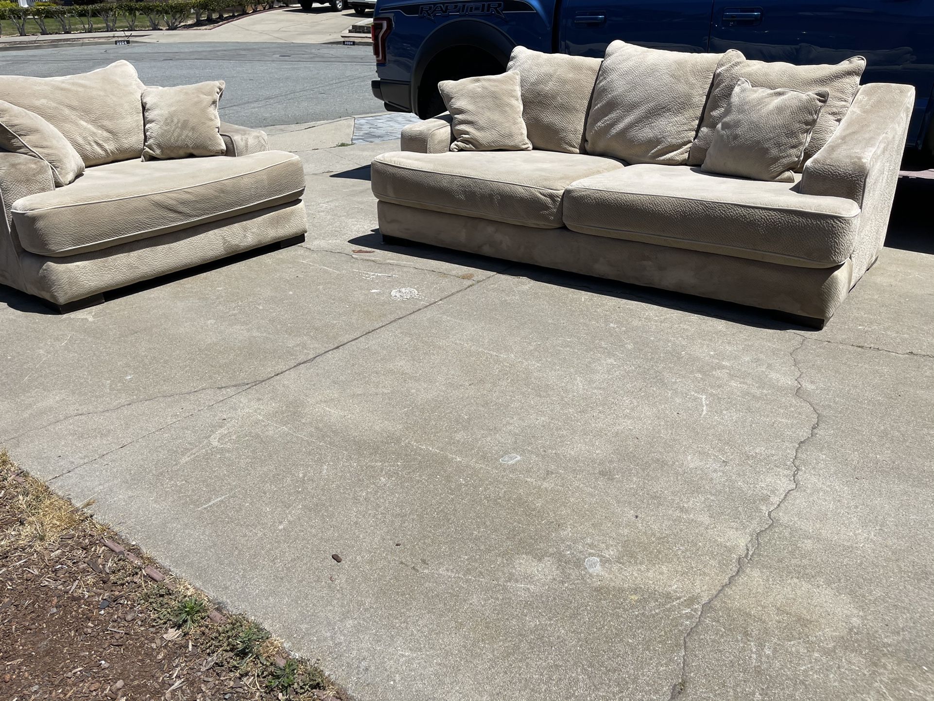 Oversized Couch And Loveseat