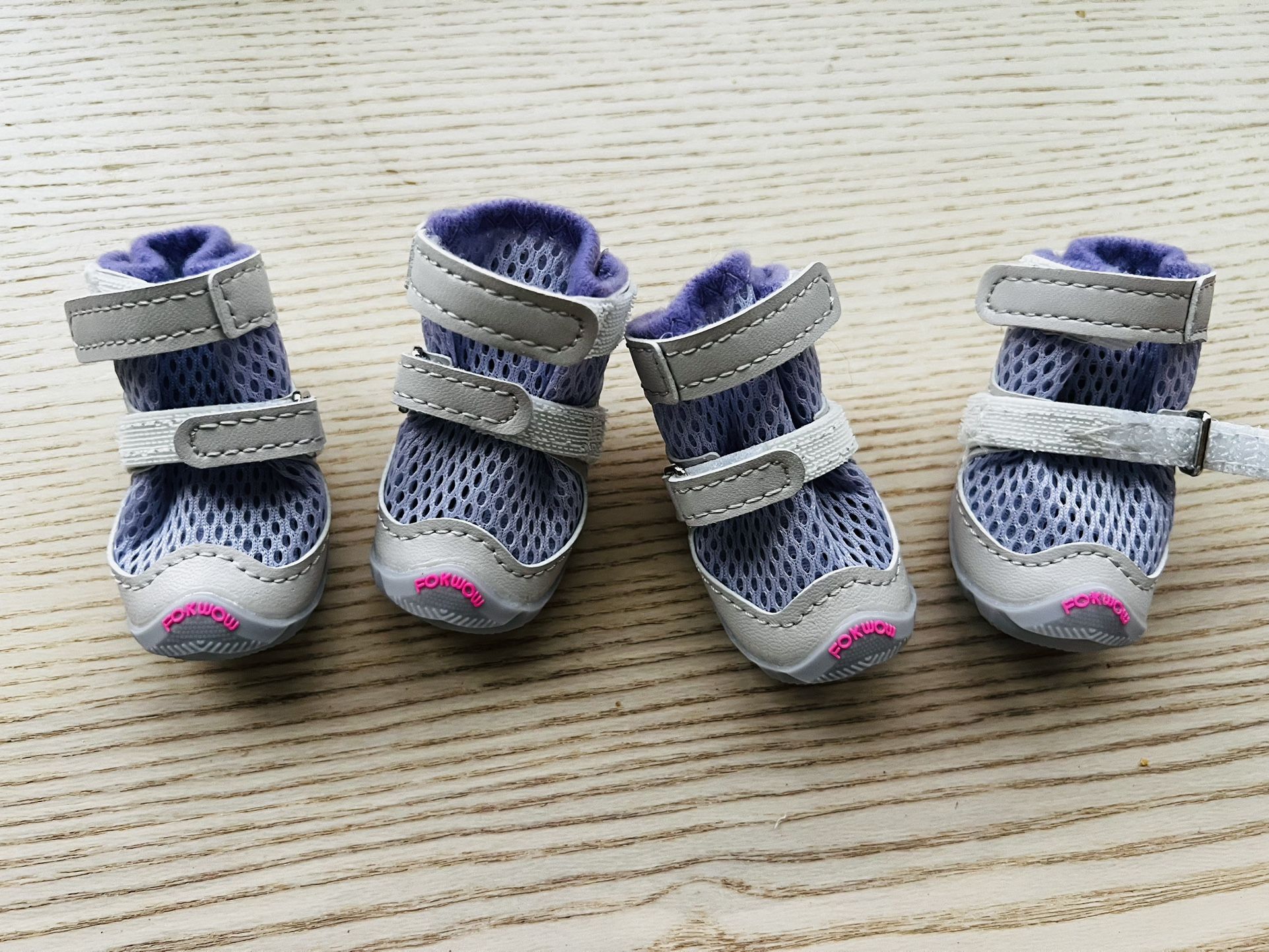 Dog Shoes – Size 6-12lb– Breathable Mesh with Anti-Slip Sole (Set of 4)