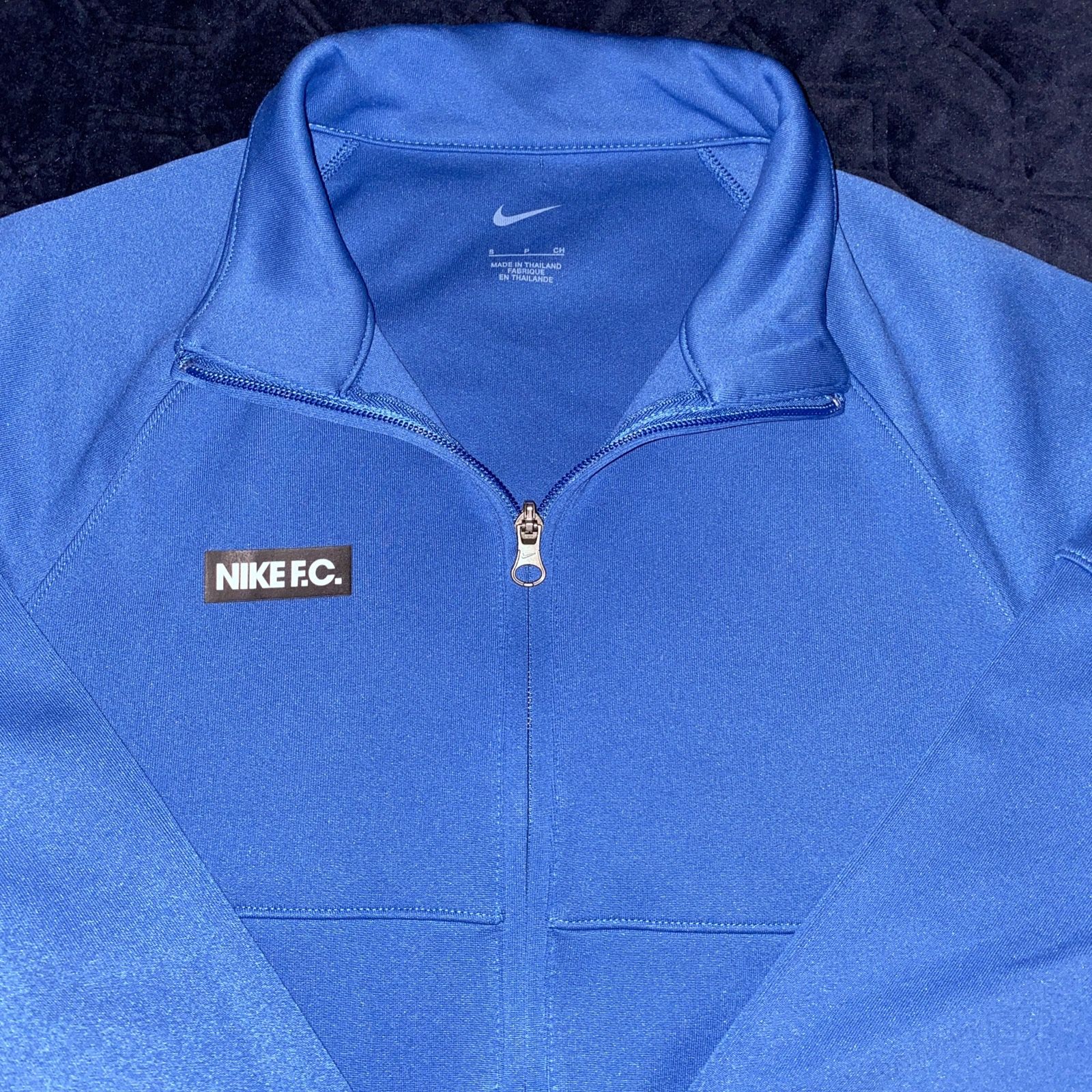 Nike FC Soccer Jacket Blue Mens