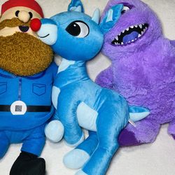 24” Rudolph the Red Nosed Reindeer Large Colorful Plush Toys Jumbo Christmas Toy