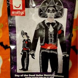 Dia De Los Muertos Señor Bones Halloween Costume 🎃