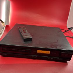 Vintage 1990 Optimus CD-1750 CD Player w/ Remote Manual RCA Cables Tested WORKS