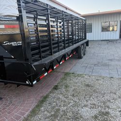 🔥🐑 BRAND NEW 2025 SILVERLINE 24’ LIVESTOCK TRAILER 🐂🔥