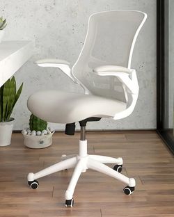 Kelista Mid-Back Mesh Office Chair, Light Gray/White | SaleSumo INSANE DEAL (FIRM)