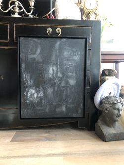 Original Frame Abstract Art (size 17”x21)