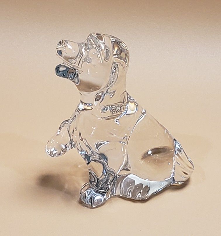 Crystal Puppy Figurine