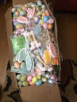 Easter decorations and eggs!