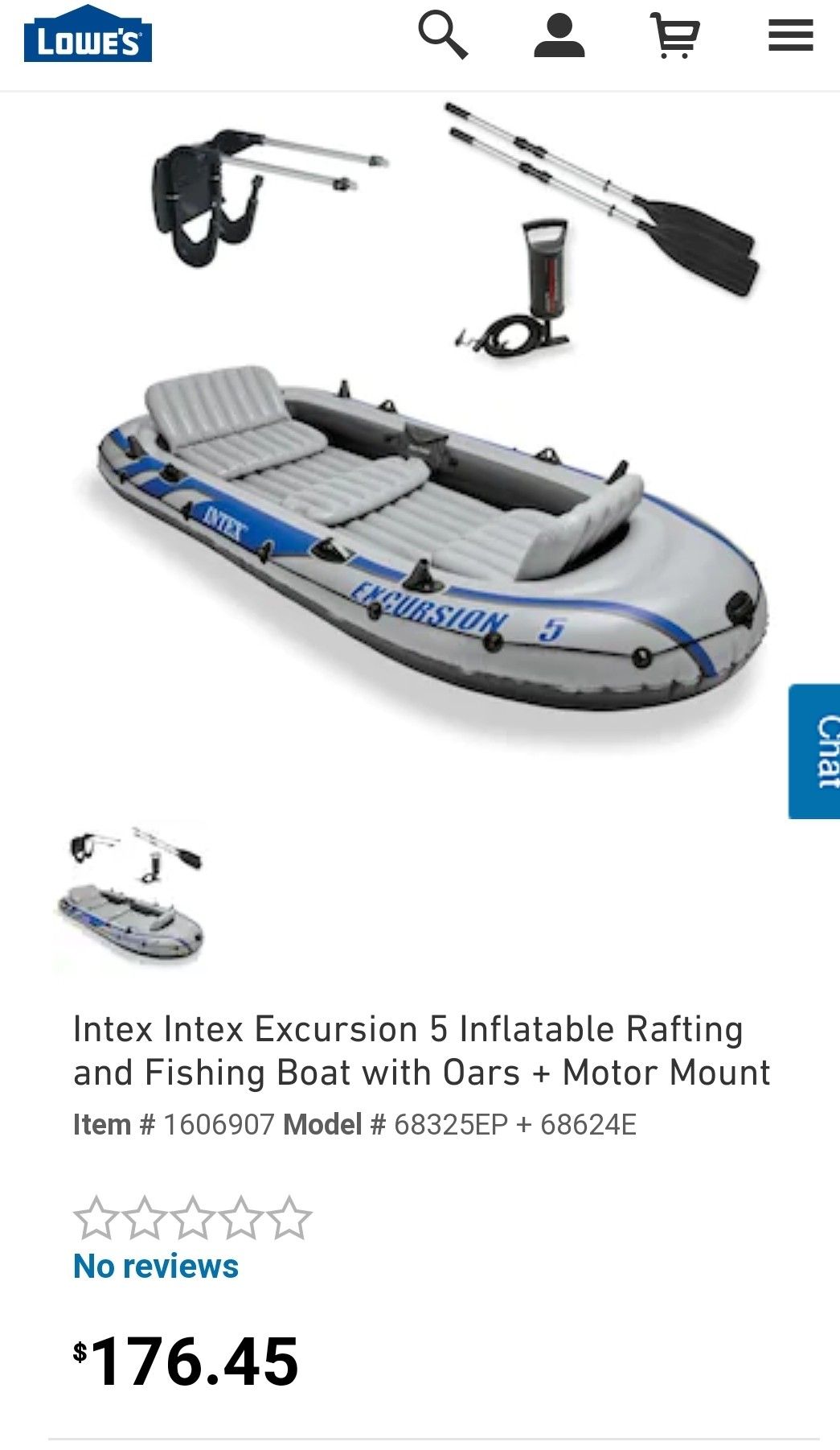 Intex Excursion 5 boat