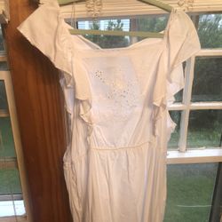 White Sleeveless Midi Dress – Size XXL – Formal & Stylish