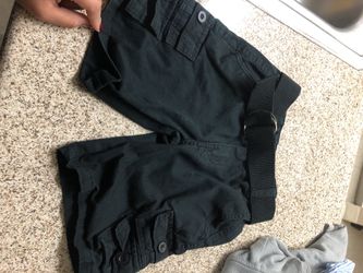 Boys cargo black pants size 7