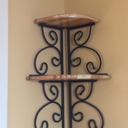 Wrought Iron Corner Shelf