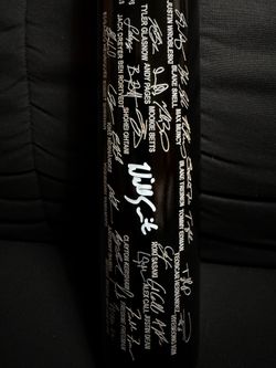 Dodger Will Smith Signed 2025 B2B World Series Champion Team Signature Black Maple Bat w/Authenticity Proof