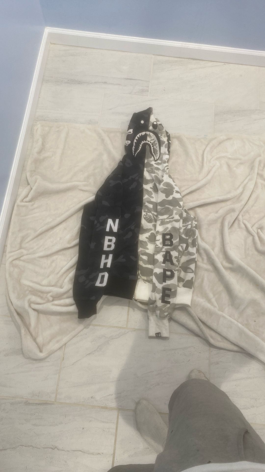 Bape x Neighborhood Zip hoodie