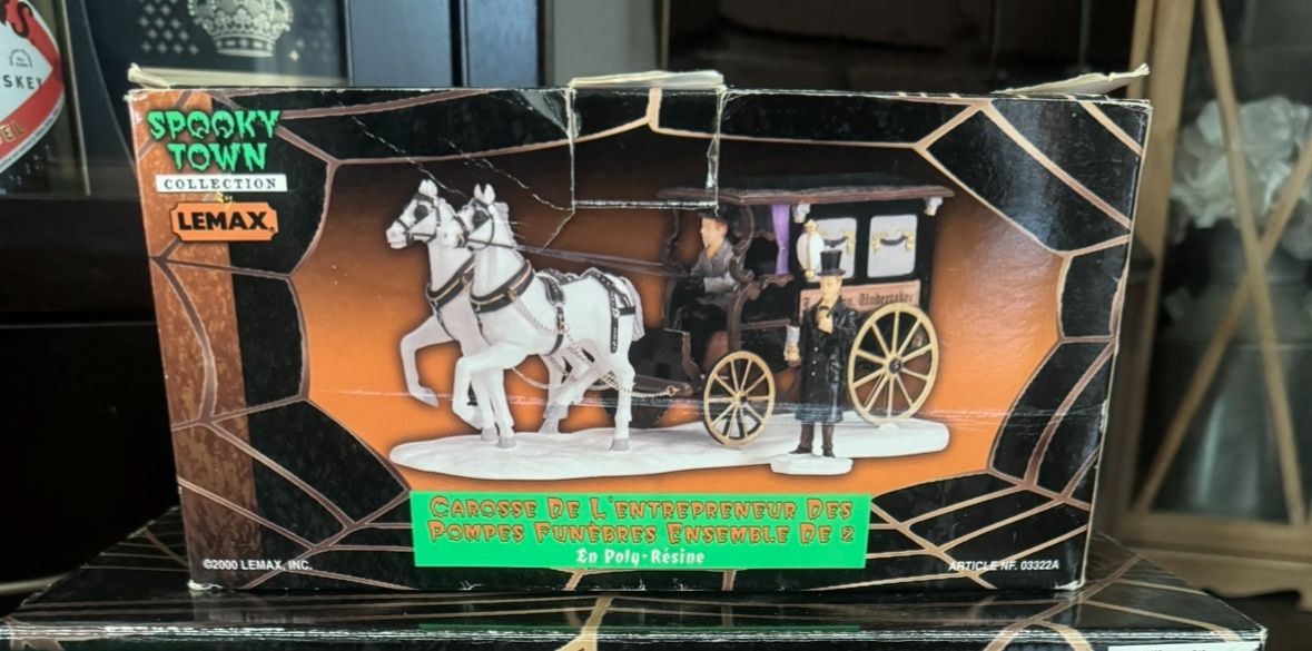 Lemax Spooky Town 2000 Undertakers Carriage
