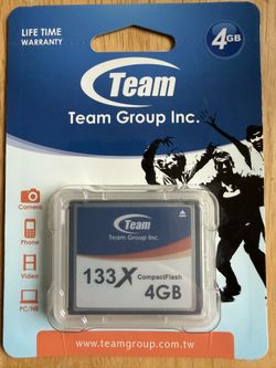 New team group 133x compactflash 4 gb