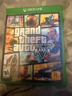 Xbox grand theft auto five game dvd