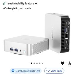 GEEKOM A6 Mini PC with AMD Ryzen 7 6800H, 16GB DDR5 RAM(Upgradable, Not LPDDR) 512GB NVMe SSD, Compact Aluminium Design Windows 11 Desktop Computer fo