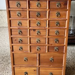 Vintage Apothecary Cabinet With Drawers 