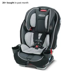 Graco SlimFit 3-in-1 Convertible Car Seat, Ultra-Space-Saving Design, Darcie, Suitable for Rear and Forward-Facing, Highback Booster Seat with 10-Posi