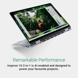 Dell - Inspiron 2-in-1 16” IPS LED FHD Touch Screen Laptop - Intel Core Ultra 7 with 16GB Memory - 1TB SSD - Ice Blue