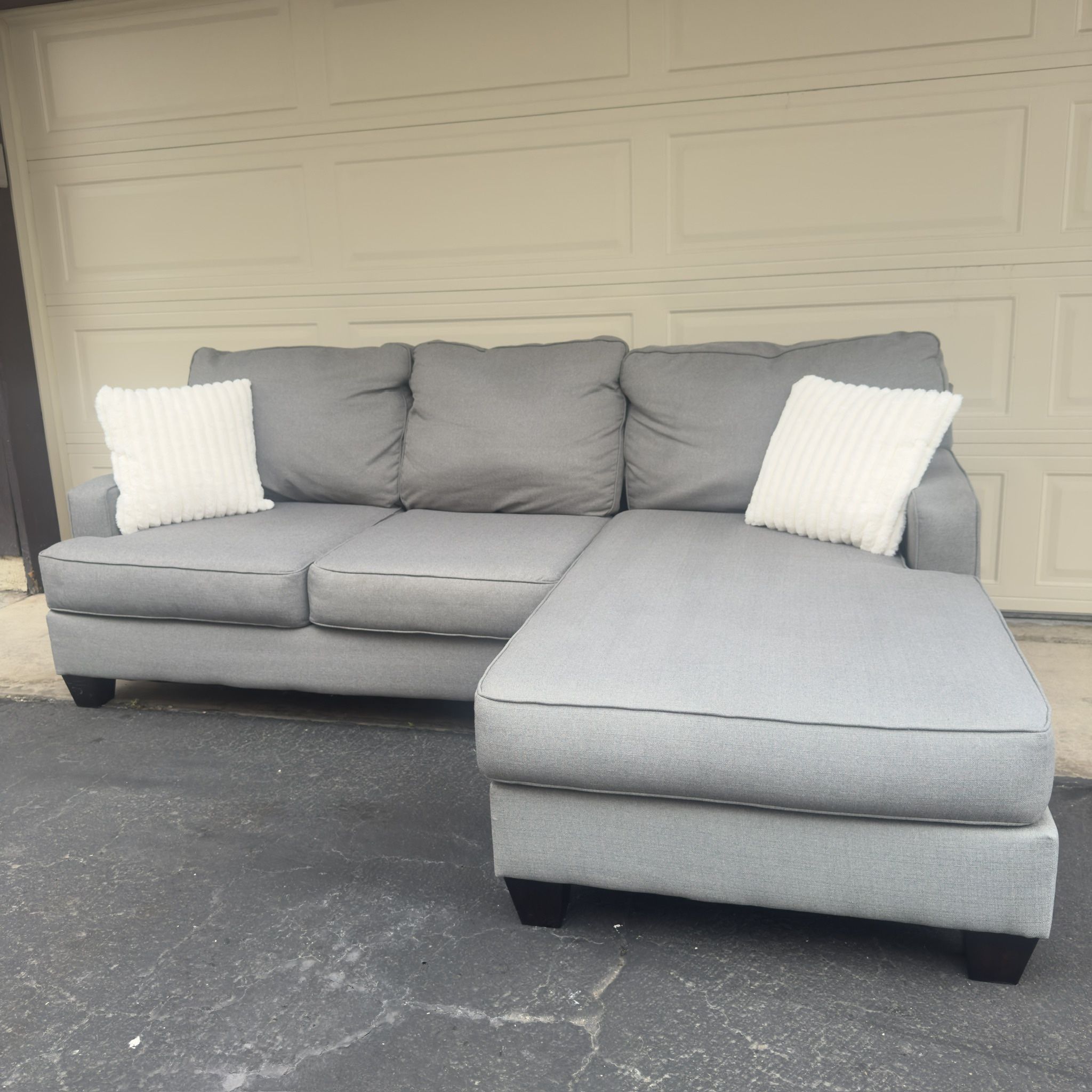 Gray Ashley Furniture Sectional Couch Sofa
