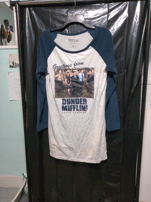 Dunder Mifflin The Office Women's Sleep Shirt Pajama Nightgown Size Large.