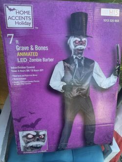 Zombie Barber Halloween. Decoration