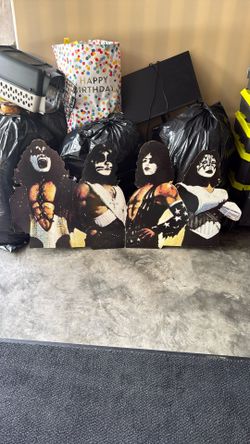 Kiss 2 Sided Cardboard Poster Cut Out
